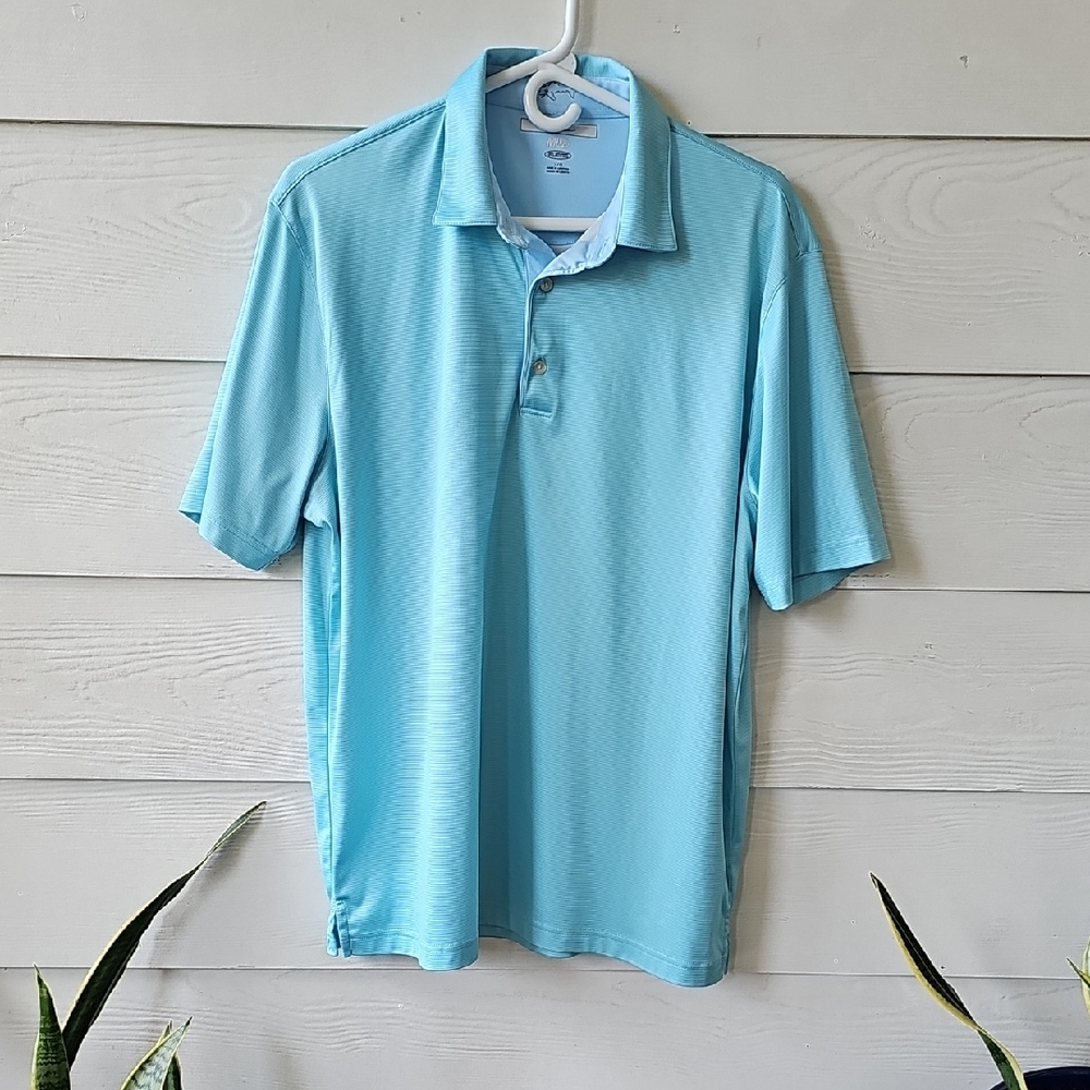 Greg Norman Collection Light Blue Polo Shirt